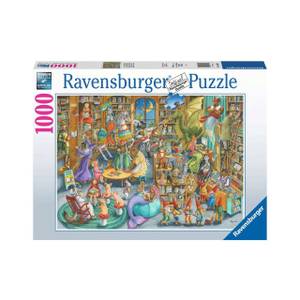 Puzzle Eine Nacht in der Bibliothek Papier - 28 x 6 x 38 cm