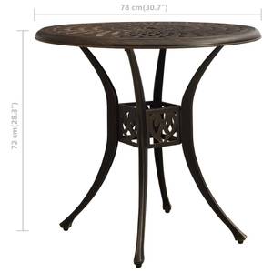 Bistroset (5-teilig) 3011678-2 Braun - Metall - 78 x 72 x 78 cm