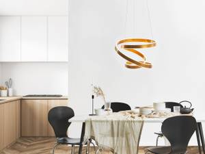 Lampe suspension WANLI Doré - Métal - 50 x 135 x 50 cm