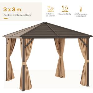 Gartenpavillon 84C-094V01 Metall - 298 x 260 x 298 cm