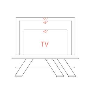 Tv - Unit FELLA -  Anthrazit Grau Grau - Holzwerkstoff - 140 x 40 x 34 cm