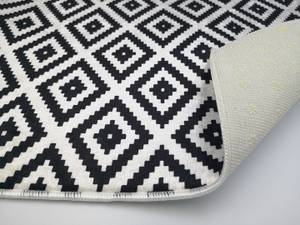 Black&White Kariert Teppich Schwarz - Textil - 80 x 6 x 150 cm