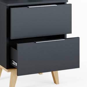 Commode Neptune anthracite/sonoma petit 45 x 60 cm