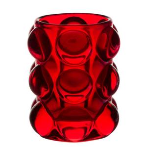Photophore tube haut Perle Rouge - Verre - 1 x 10 x 1 cm