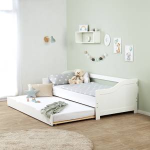 Kinderbett mit 2 Liegeflächen 1420 Weiß - Massivholz - Holzart/Dekor - 206 x 66 x 98 cm