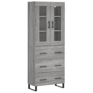 Highboard DE8026 Grau - Holzwerkstoff - 34 x 180 x 70 cm