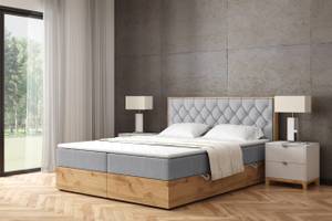 Boxspringbett LOLLY5 Hellgrau - Breite: 169 cm - H4