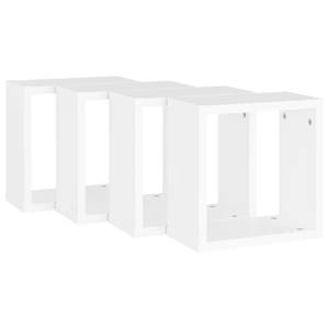 Étagère cube (lot de 4) 3016486-5 Blanc - 30 x 30 x 15 cm - Nombre de pièces dans le lot : 4