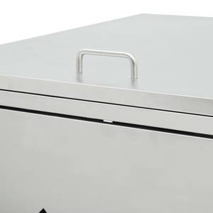 Mülltonnenbox 3000237 Silber - Metall - 78 x 115 x 138 cm