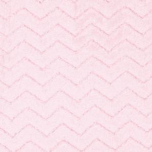 Kuscheldecke 70x160cm Zickzack-Muster Pink - Textil - 70 x 160 x 2 cm