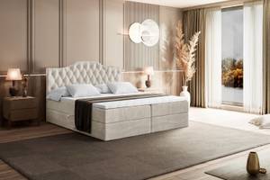 Boxspringbett VILA-1 Beige - Breite: 180 cm - H3