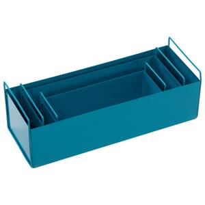 Blumenkasten-Set 845-882V00BU Blau - Metall - 20 x 19 x 55 cm