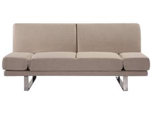 2-Sitzer Sofa YORK Beige - Silber