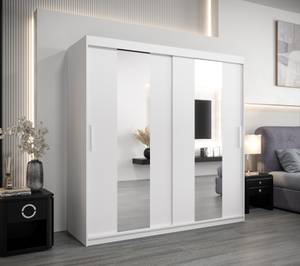 Armoire à portes coulissantes Pole Blanc - Largeur : 200 cm - 2 porte