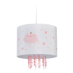 Lampe à suspension motif ballerine Rose foncé - Blanc - Jaune - Matière plastique - 35 x 158 x 35 cm