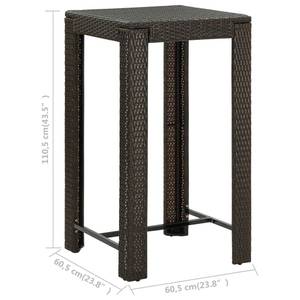 Bar-Set (3-teilig) 3064804 Braun - Metall - 61 x 111 x 61 cm