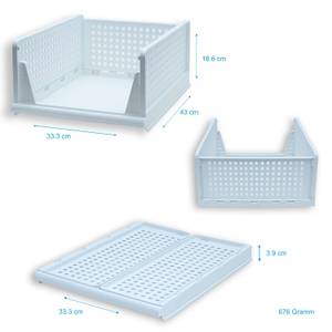 Falt Aufbewahrungs Box HANNA Höhe: 19 cm