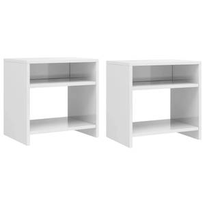 Table de chevet (lot de 2) 297716-2 Blanc brillant - Nombre de pièces dans le lot : 2