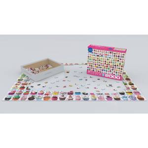 Puzzle Cupcake Schatz Papier - 26 x 7 x 36 cm