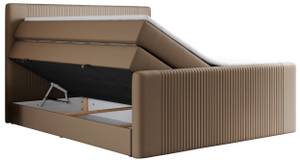 Boxspringbett KING DOREN Breite: 200 cm - H4 - Kunstleder