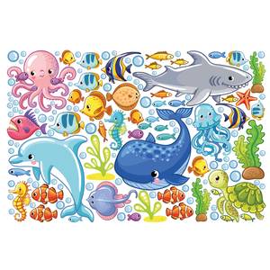 Wandtattoo - Unterwasserwelt - Fisch Set 90 x 60 cm