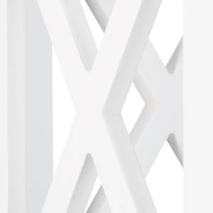 Beistellschrank klein mit 5 Ablagen Braun - Weiß - Bambus - Holzwerkstoff - 32 x 89 x 25 cm