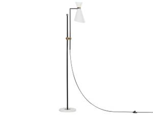 Grande lampe MELAWI Noir - Doré - Blanc