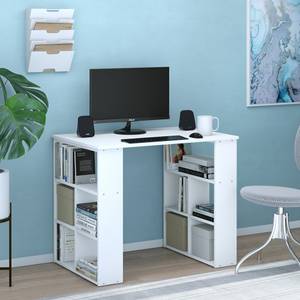 Bureau Arwen 36483 Blanc - Bois manufacturé - 90 x 74 x 60 cm