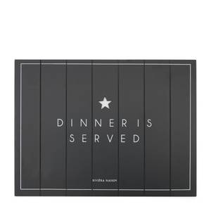Dinner Is Served Placemat Noir - Bois manufacturé - 30 x 1 x 40 cm
