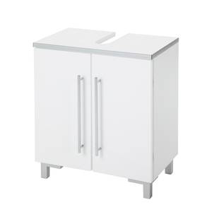 Armadietto da lavabo Alassio Bianco - Materiale a base lignea - 50 x 62 x 31 cm