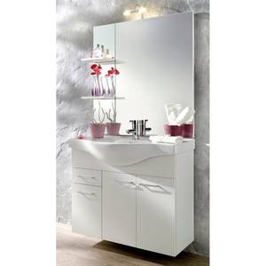 Ensemble meuble lavabo Auro blanc Sans éclairage