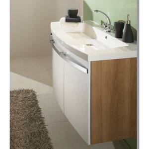 Ensemble meuble lavabo Bino Noce / Blanc