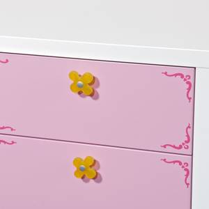 Kinderkamer babyset Prinses Lillifee (2-delig) - bed en babycommode in roze en wit