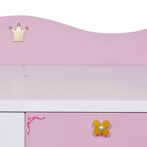Kinderkamer babyset Prinses Lillifee (2-delig) - bed en babycommode in roze en wit