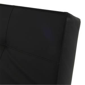 Canapé convertible Splitback V Cuir synthétique, noir - Convertible, dossier réglable sur 3 positions - Noir