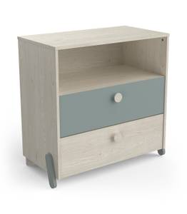 Commode Ilian Vert - Bois manufacturé - 40 x 74 x 73 cm