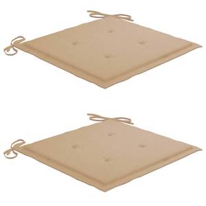 Garten-Essstühle 2er Set D2241 Beige - Massivholz - 59 x 87 x 59 cm