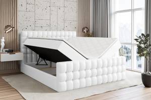 Boxspringbett VIONE-Z Weiß - Breite: 120 cm - H3