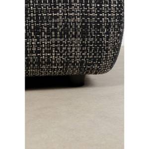 Repose-pieds Bow Noir - Textile - 100 x 40 x 100 cm