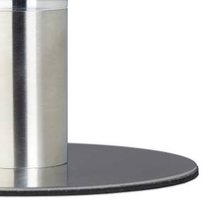 Tortenplatte drehbar mit Standfuß Silber - Glas - Metall - 30 x 8 x 30 cm