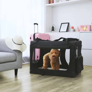 Hundebox Luanda Schwarz - Textil - 91 x 63 x 63 cm