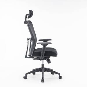 Chaise de bureau Auckland Noir Noir - Métal - 66 x 132 x 68 cm