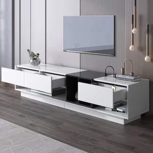 Buffet TV Neptunus Ⅵ Blanc brillant - Blanc