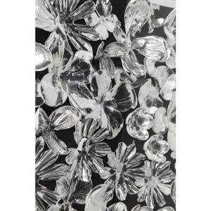 Deko Rahmen Silver Flower Schwarz - Glas - 100 x 100 x 8 cm