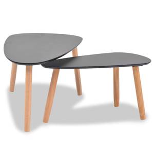 Table basse 299426 (lot de 2) Noir