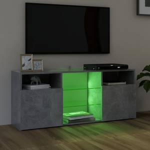 TV-Schrank mit LED-Leuchten D970 Steingrau