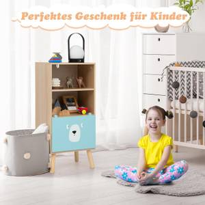 Kinder Bücherregal mit 3 Ebenen Braun - Holzwerkstoff - 29 x 86 x 41 cm