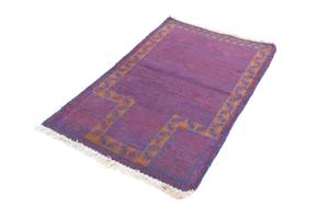 Belutsch - 131x82cm Violett - Naturfaser - 82 x 1 x 131 cm