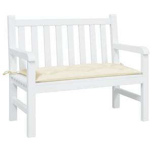 Coussin de banc de jardin Blanc crème - Profondeur : 100 cm