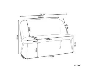 2-Sitzer Sofa OSBY Schwarz - Dunkelgrün - Grün